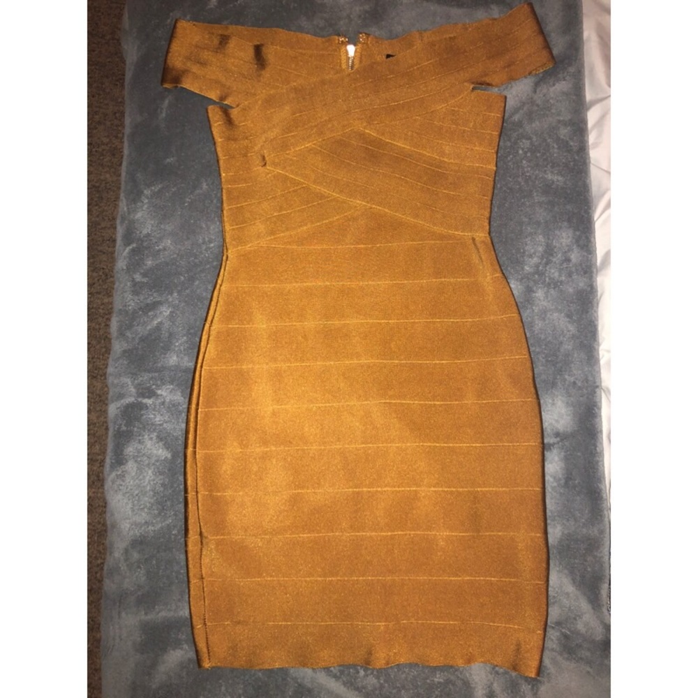 Mustard Bandage Dress